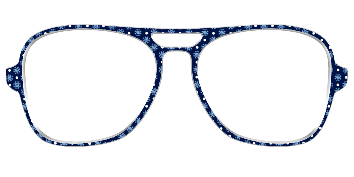 The Snowflake Polka Dot - Front Top Image - Pair Eyewear