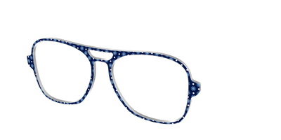 The Snowflake Polka Dot - Angle Top Thumbnail - Pair Eyewear