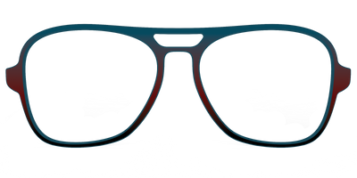 The Teal to Espresso Gradient - Front Top Thumbnail - Pair Eyewear