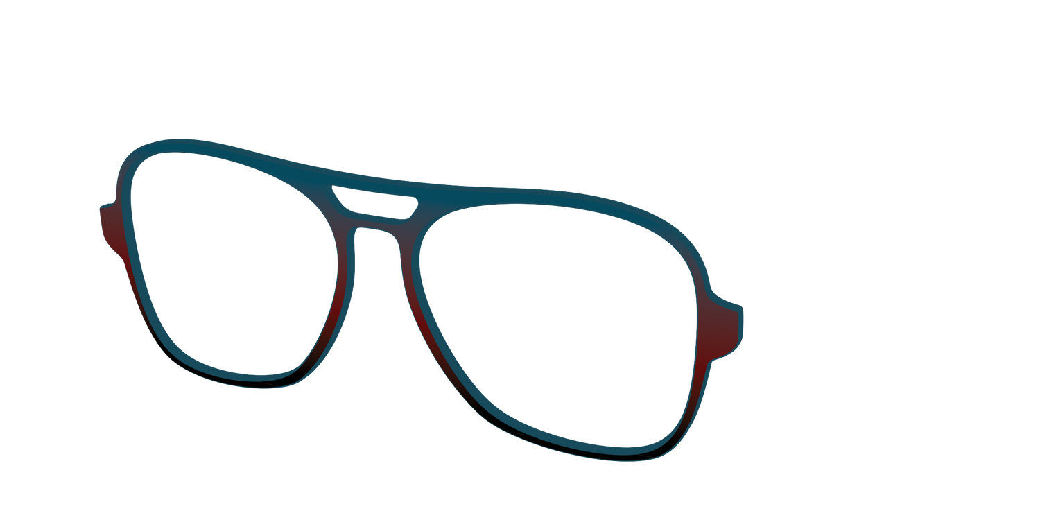 The Teal to Espresso Gradient - Angle Top Image - Pair Eyewear
