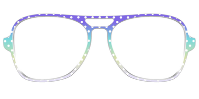 The Violet to Thistle Gradient Polka Dot - Front Top Thumbnail - Pair Eyewear