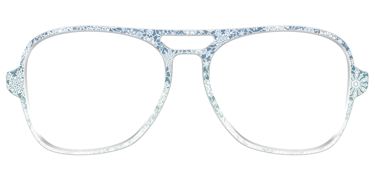 The White Lace Snowflake Crystal - Front Top Image - Pair Eyewear