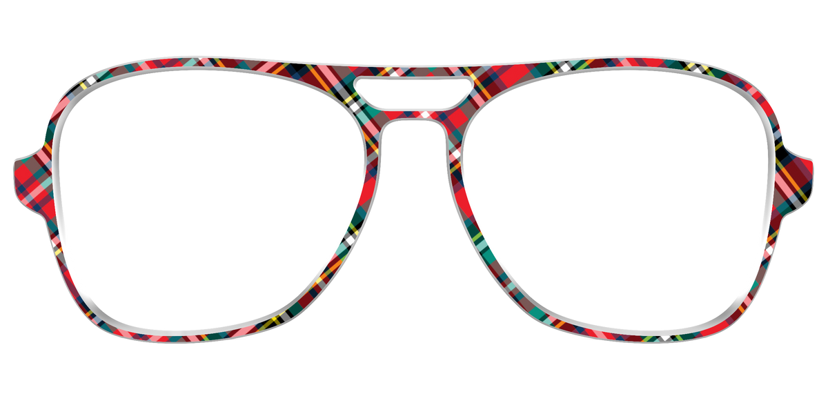 The Winter Plaid - Front Top Image - Pair Eyewear