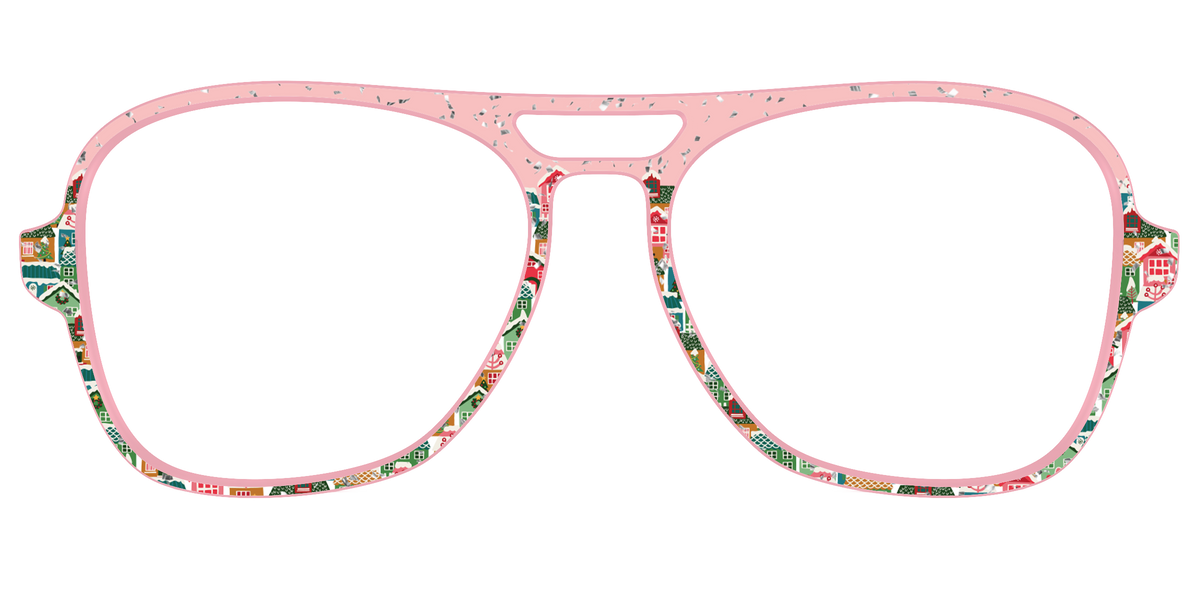 The Winter Village with Iridescent Glitter - Front Top Image - Pair Eyewear