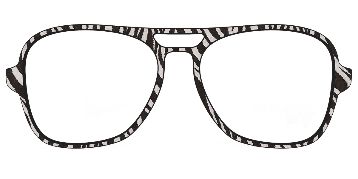 The Zebra Stripes - Front Top Image - Pair Eyewear