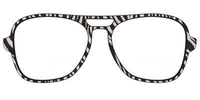 The Zebra Stripes - Front Top Thumbnail - Pair Eyewear