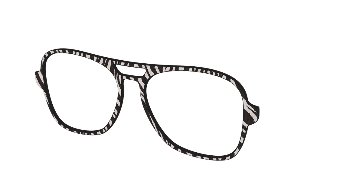 The Zebra Stripes - Angle Top Image - Pair Eyewear