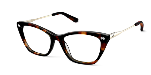 Mixed Material Tortoise Gold Metal