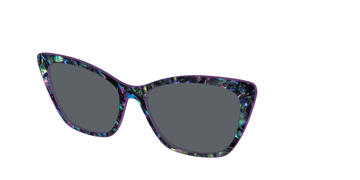 The Polarized Abalone Sun Top - Angle Top Image - Pair Eyewear