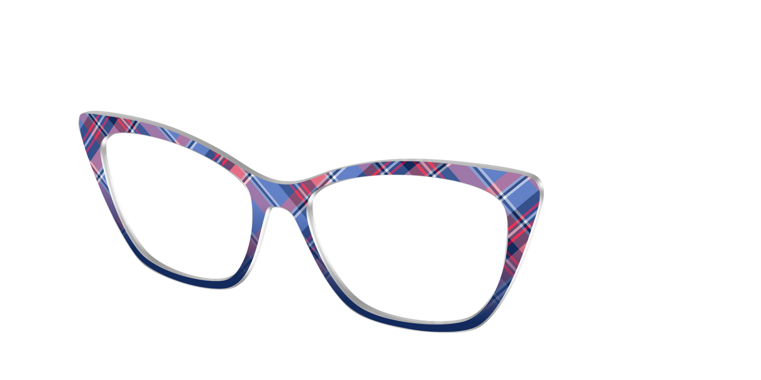 The Admiral Plaid - Angle Top Image - Pair Eyewear