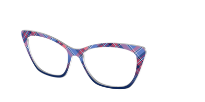 The Admiral Plaid - Angle Top Thumbnail - Pair Eyewear