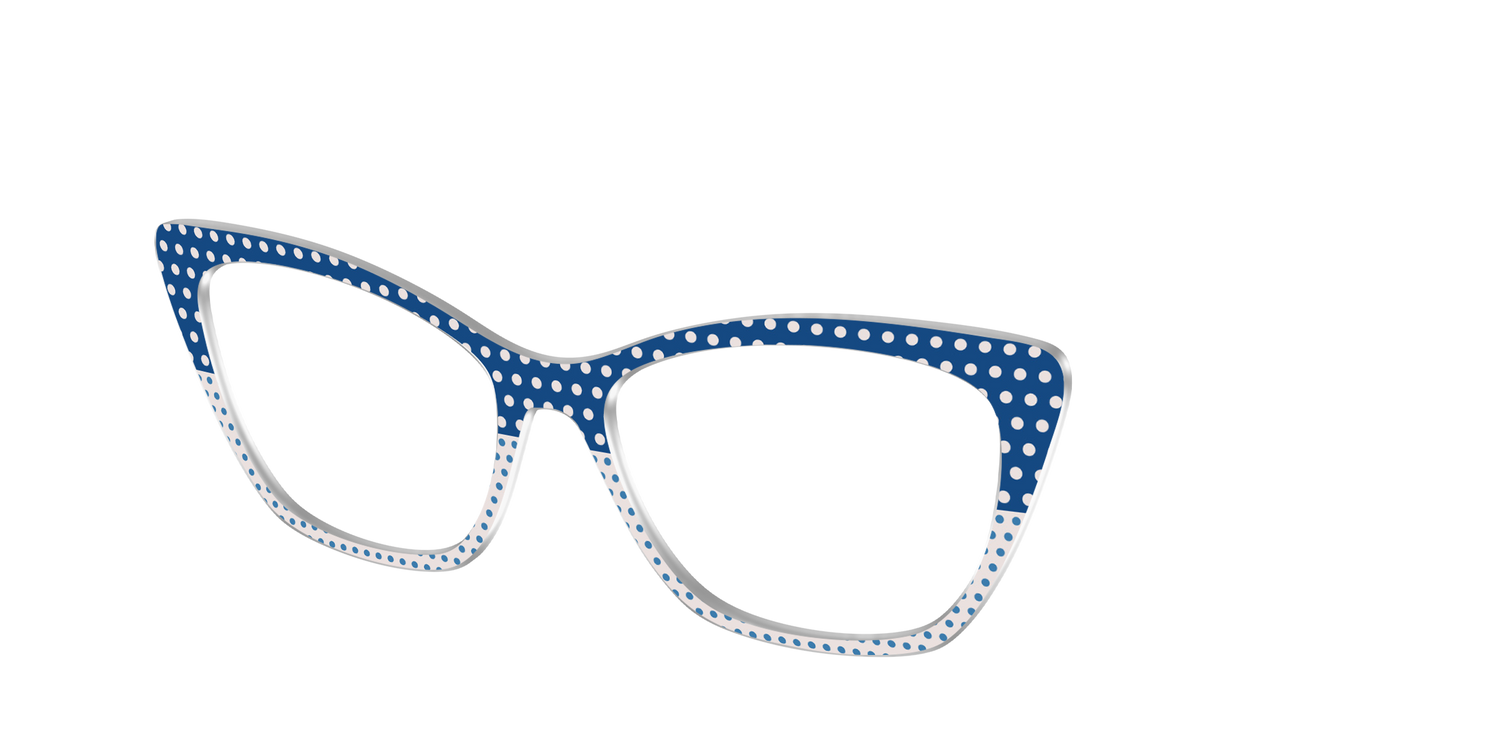 The Aegean Polka Dot Print Mix - Angle Top Image - Pair Eyewear