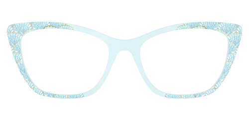 The Aquamarine Shells Shimmer with Gold Foil - Pair Eyewear