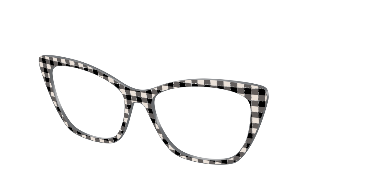 The Black Buffalo Check with Glitter - Angle Top Image - Pair Eyewear