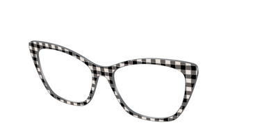 The Black Buffalo Check with Glitter - Angle Top Thumbnail - Pair Eyewear