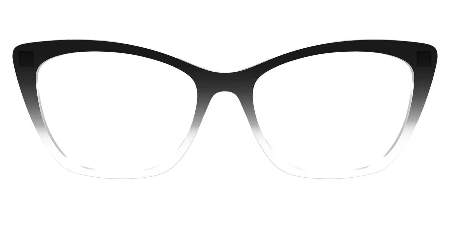 The Black Gradient Crystal - Front Top Image - Pair Eyewear