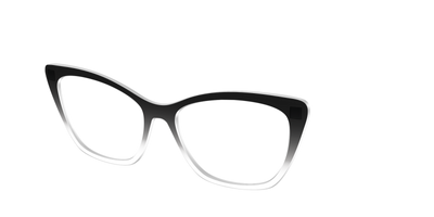 The Black Gradient Crystal - Angle Top Thumbnail - Pair Eyewear