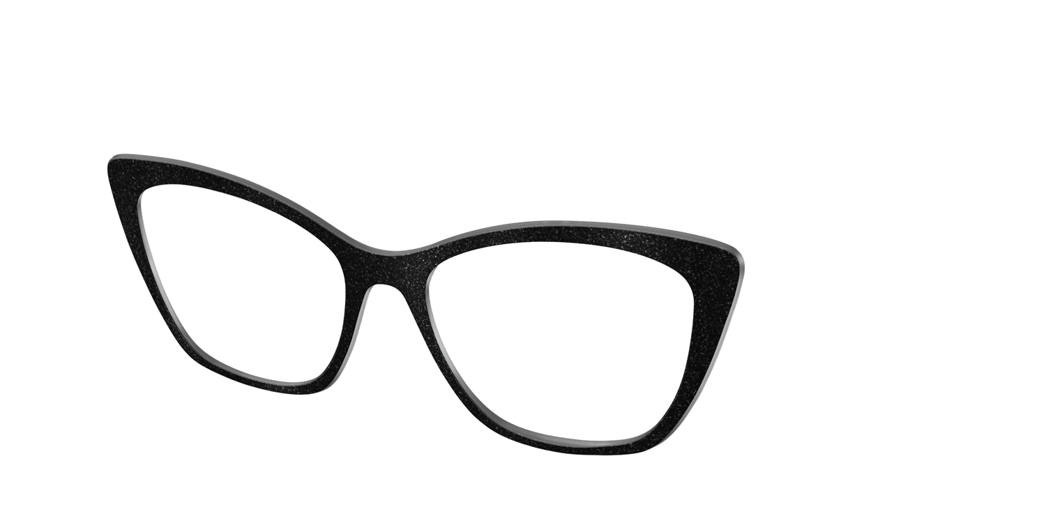 The Black Shimmer - Angle Top Image - Pair Eyewear