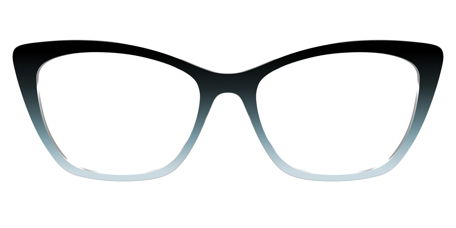 The Black to Blue Smoke Gradient - Front Top Image - Pair Eyewear