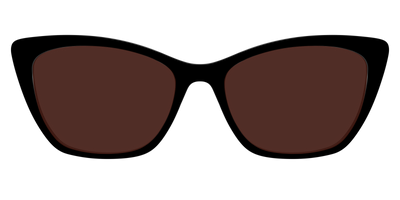 The Black with Brown Golf Lens - Front Top Thumbnail - Pair Eyewear