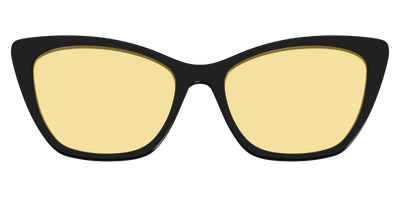 The Black With Citrine Yellow lens - Front Top Thumbnail - Pair Eyewear