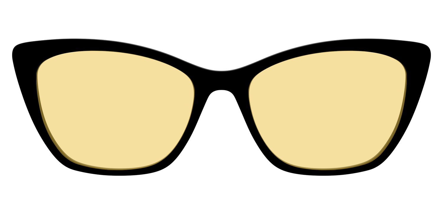 The Black with Driving Lens - Front Top Image - Pair Eyewear