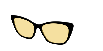 The Black with Driving Lens - Angle Top Thumbnail - Pair Eyewear