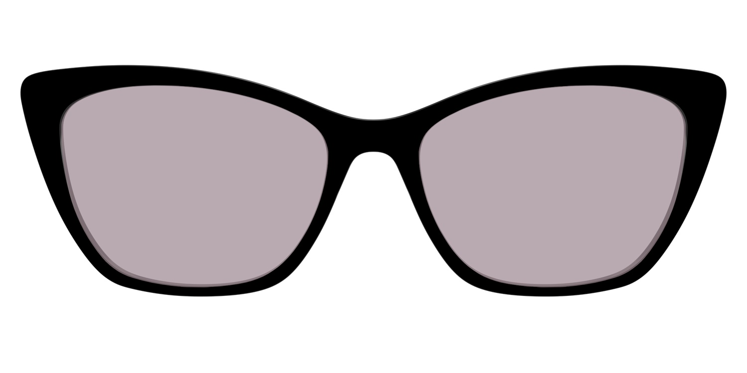 The Black with Gray Gaming Lens