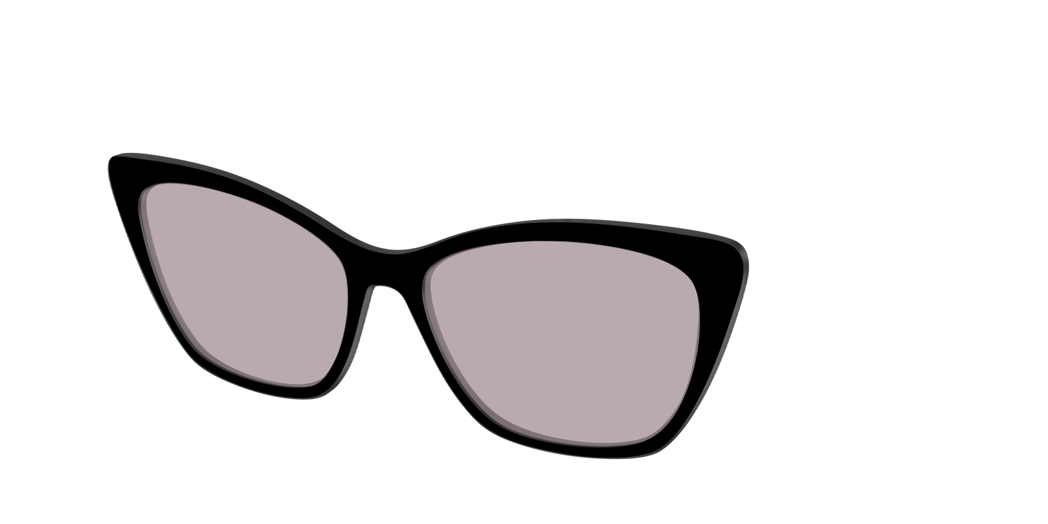 The Black with Gray Gaming Lens - Angle Top Image - Pair Eyewear