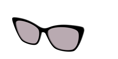 The Black with Gray Gaming Lens - Angle Top Thumbnail - Pair Eyewear