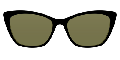 The Black with Green Racquet Sport Lens - Front Top Thumbnail - Pair Eyewear