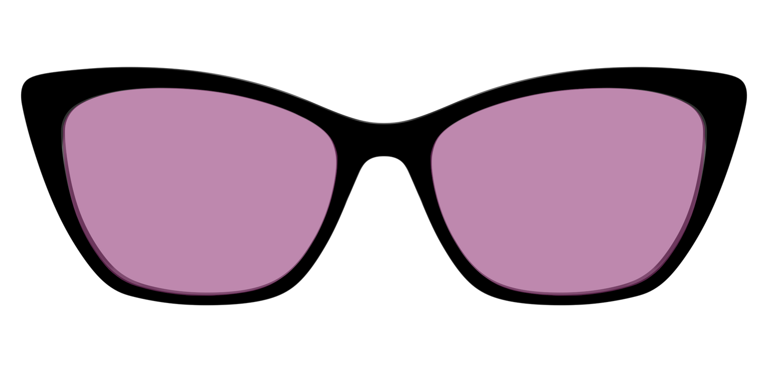 The Black with Pink Racquet Sport Lens