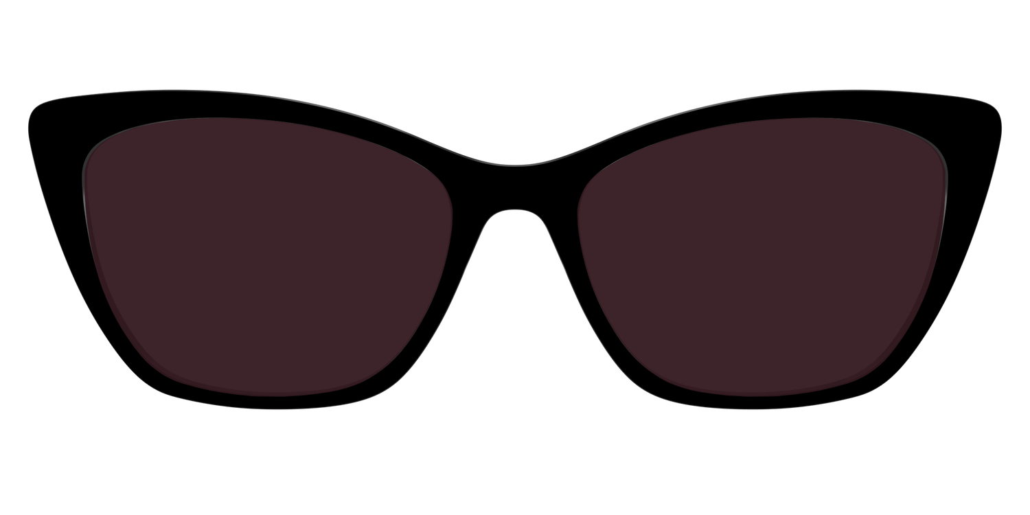 The Black with Water Lens - Front Top Image - Pair Eyewear