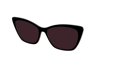 The Black with Water Lens - Angle Top Thumbnail - Pair Eyewear