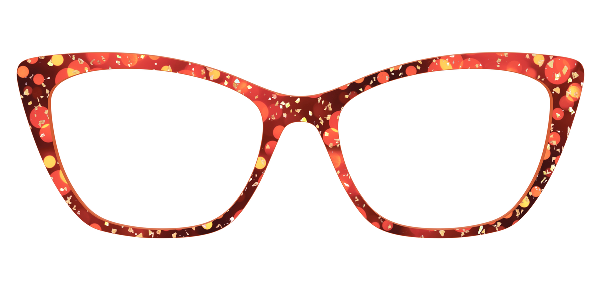 The Blazing Bokeh with Gold Flakes - Front Top Image - Pair Eyewear