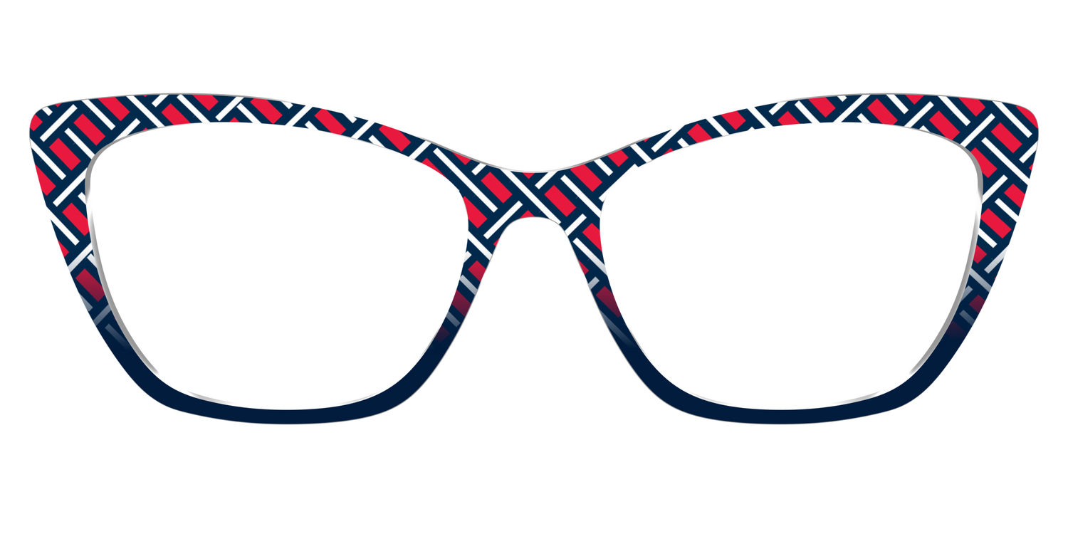 The Block Party Check - Front Top Image - Pair Eyewear