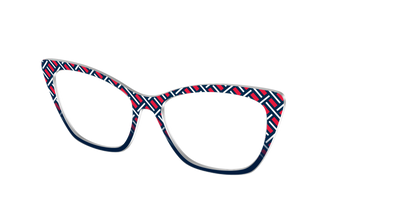 The Block Party Check - Angle Top Thumbnail - Pair Eyewear
