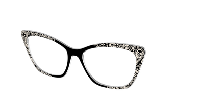 The Bone White Paisley - Angle Top Thumbnail - Pair Eyewear