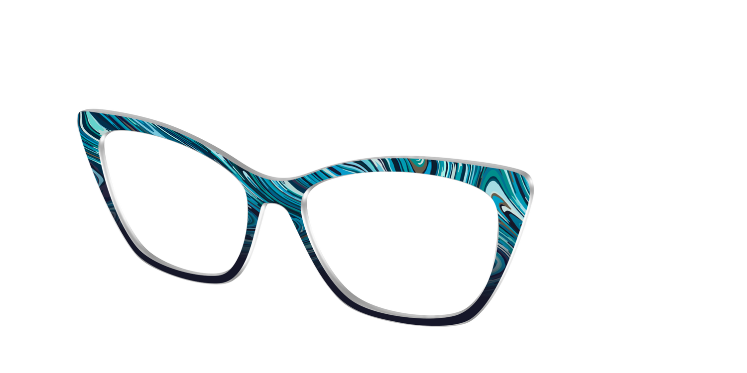 The Brookside Marble - Angle Top Image - Pair Eyewear