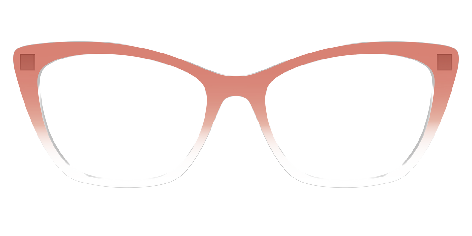 The Burnt Orange Gradient Crystal - Front Top Image - Pair Eyewear