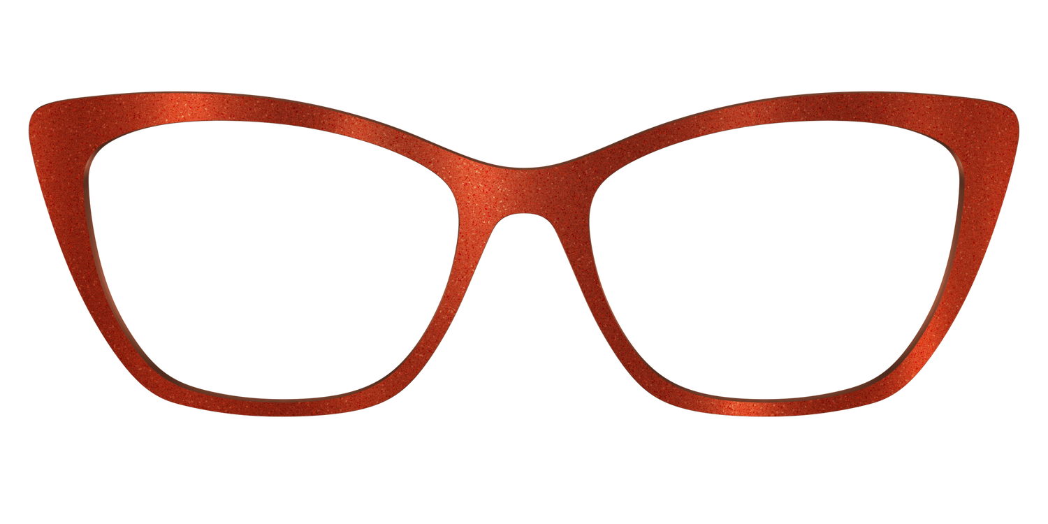 The Burnt Orange Shimmer - Front Top Image - Pair Eyewear