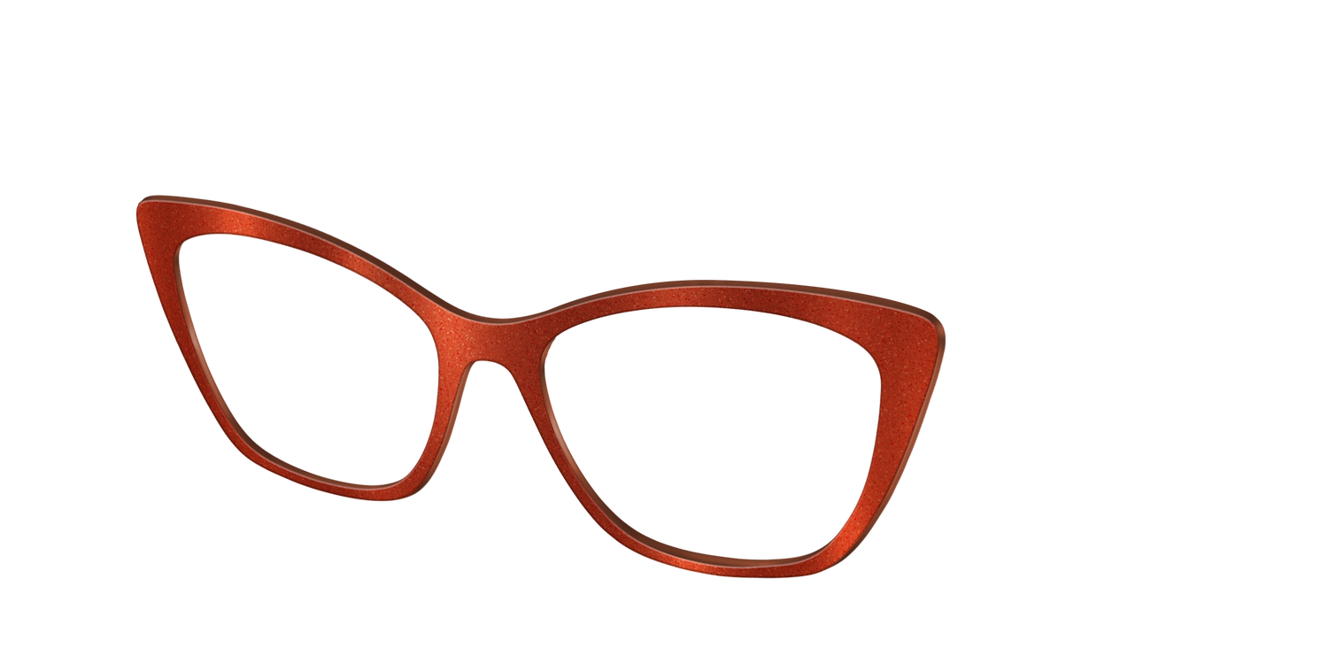 The Burnt Orange Shimmer - Angle Top Image - Pair Eyewear
