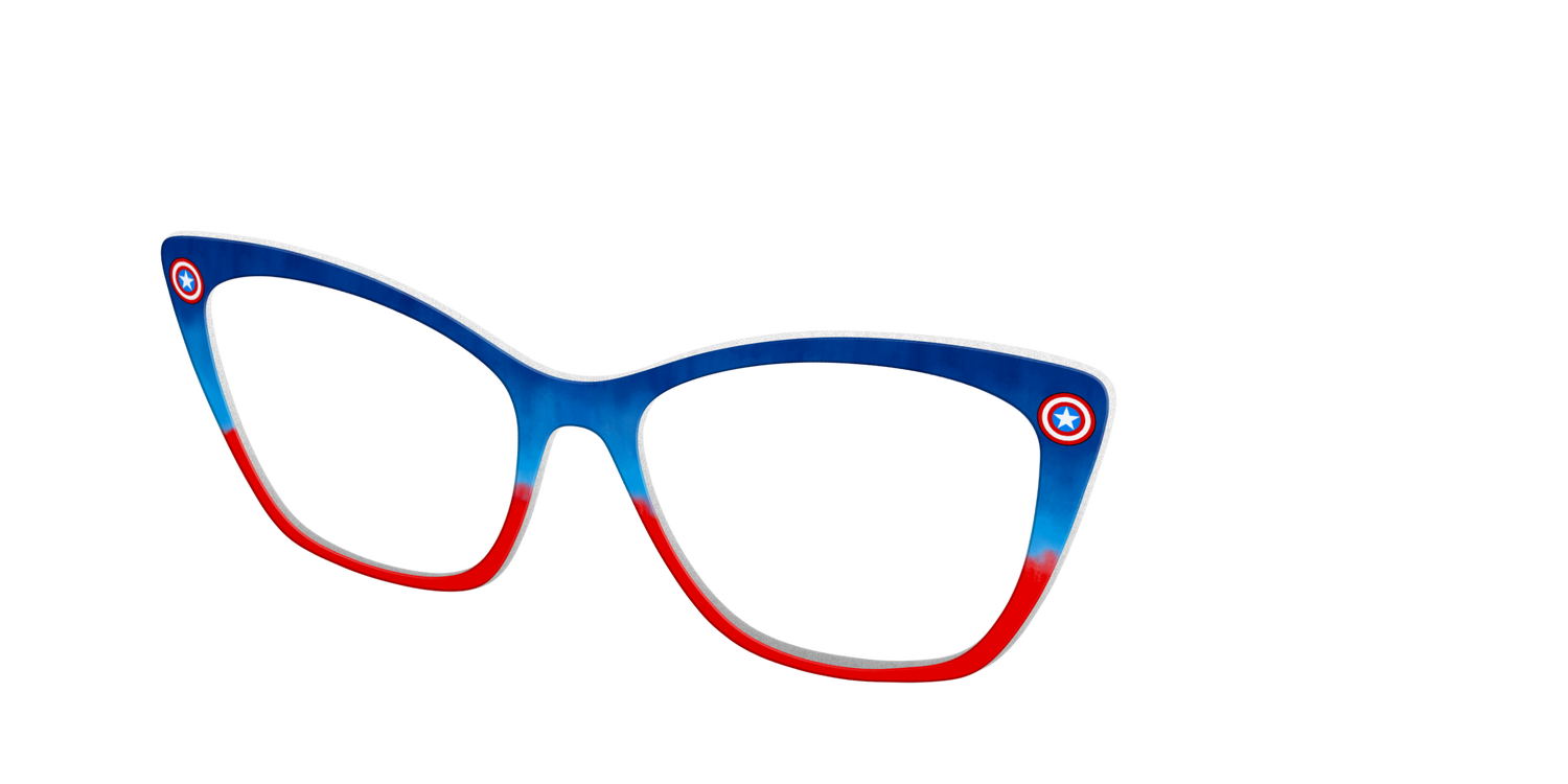 The Captain America Shield - Angle Top Image - Pair Eyewear