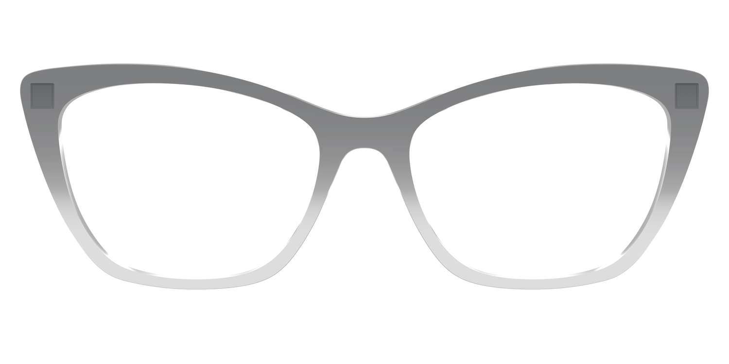 The Charcoal to Light Gray Gradient Crystal - Front Top Image - Pair Eyewear