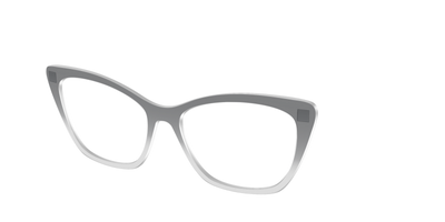 The Charcoal to Light Gray Gradient Crystal - Angle Top Thumbnail - Pair Eyewear