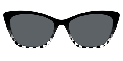 The Polarized Checkerboard Fade Sun Top - Front Top Thumbnail - Pair Eyewear