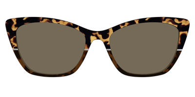 The Polarized Chic Tortoise Split Sun Top - Front Top Thumbnail - Pair Eyewear