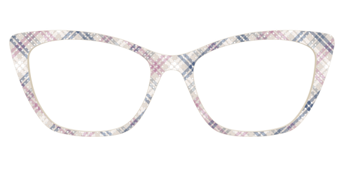 The Chiffon Plaid with Silver Foil Polka Dots - Pair Eyewear