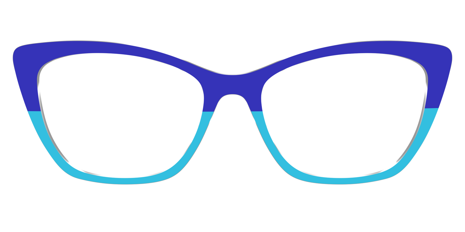 The Cobalt & Capri Split - Front Top Image - Pair Eyewear