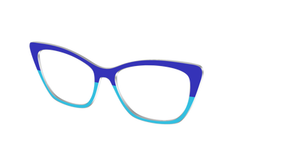 The Cobalt & Capri Split - Angle Top Thumbnail - Pair Eyewear